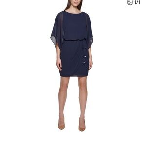Jessica Howard Elegant Navy Mini Dress